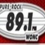 Pure Rock 89.1 FM WONC logo